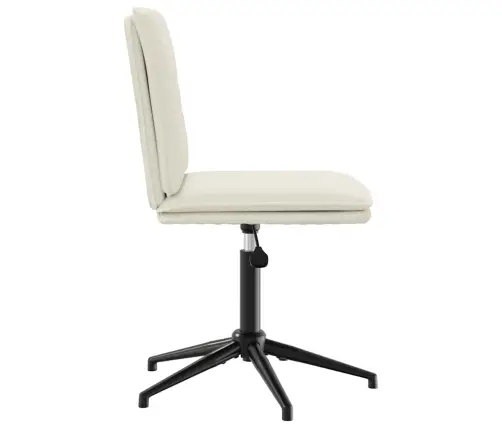 Valgomojo Kėdės, 4Vnt., Kreminės Spalvos, Aksomas Valgomojo Kėdės, 4Vnt., Kreminės Spalvos, Aksomas