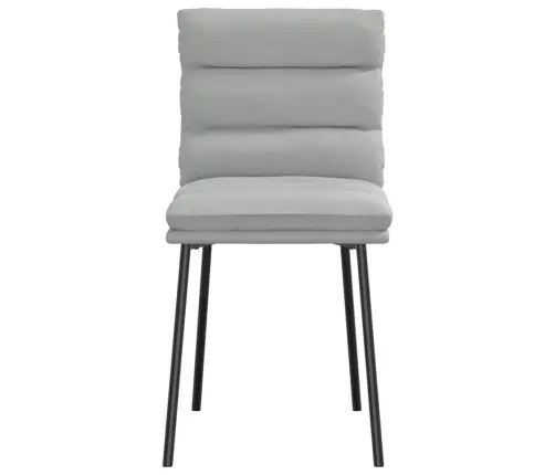 Virtuves Krēsli, 6 Gab., Gaiši Pelēks Samts Vidaxl