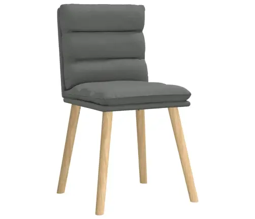 Virtuves Krēsli, 6 Gab., Tumši Pelēks Audums Vidaxl