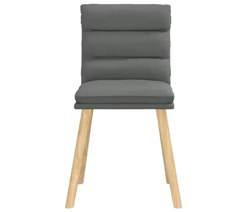 Virtuves Krēsli, 6 Gab., Tumši Pelēks Audums Vidaxl