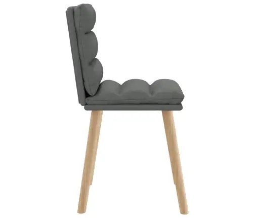 Virtuves Krēsli, 6 Gab., Tumši Pelēks Audums Vidaxl