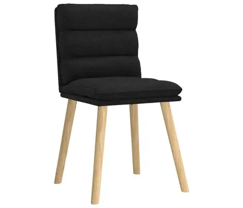 Valgomojo Kėdės, 6Vnt., Juodos Spalvos, Audinys