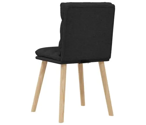 Valgomojo Kėdės, 6Vnt., Juodos Spalvos, Audinys