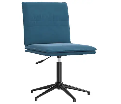 Virtuves Krēsli, 6 Gab., Zils Samts Vidaxl