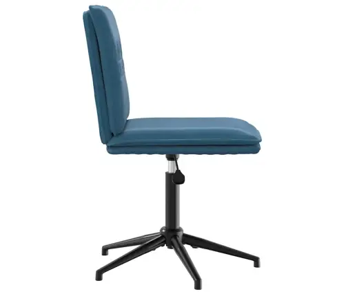 Virtuves Krēsli, 6 Gab., Zils Samts Vidaxl