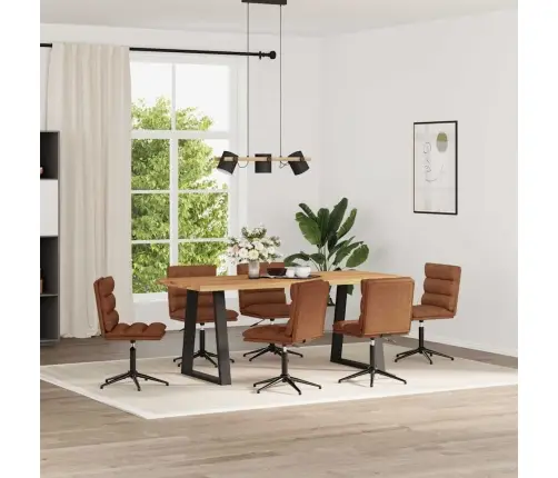 Söögitoolid 6 Tk, Pruun, Kunstnahk