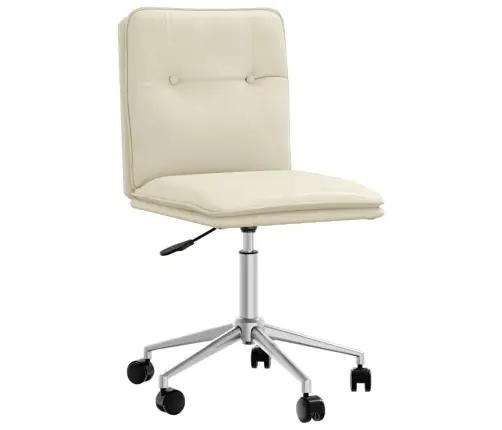 Virtuves Krēsli, 6 Gab., Krēmkrāsas Mākslīgā Āda Vidaxl