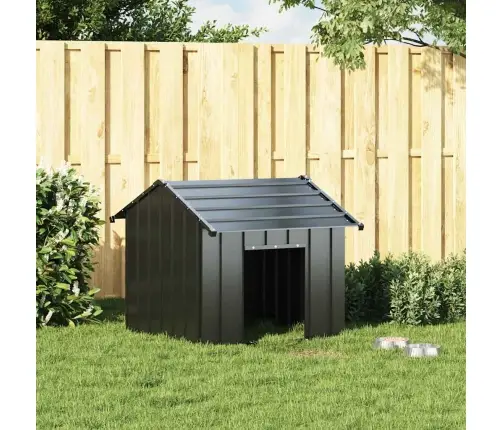 Katusega Koeramaja 85X107X81 Cm Galvaniseeritud Teras