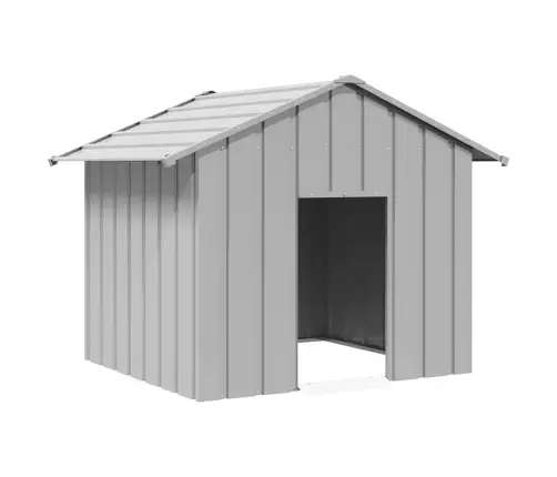 Šunų Namelis Su Stogu 131X101X102 Cm Cinkuoto Plieno