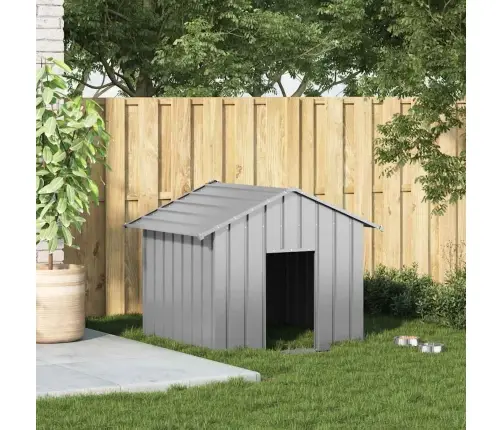 Šunų Namelis Su Stogu 131X101X102 Cm Cinkuoto Plieno