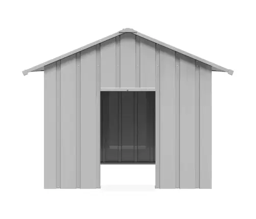 Šunų Namelis Su Stogu 131X101X102 Cm Cinkuoto Plieno