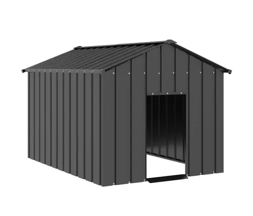 Šunų Namelis Su Stogu 113X153X101 Cm Cinkuoto Plieno