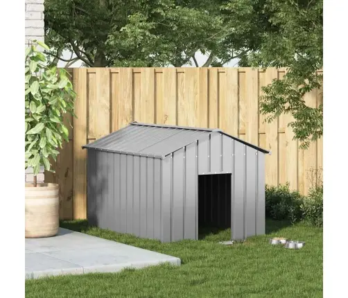 Šunų Namelis Su Stogu 113X153X101 Cm Cinkuoto Plieno