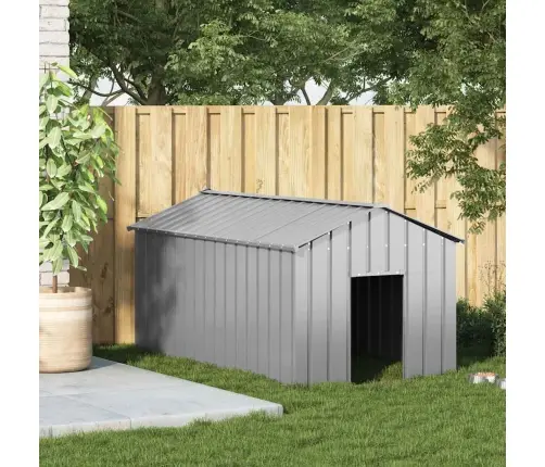 Šunų Namelis Su Stogu, 114X202X101cm Cinkuoto Plieno