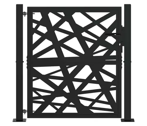 Sodo Vartai, Juodi, 100X100 cm Plienas, Šviestuvo Dizainas