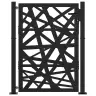 Aiavärav, Must, 100 X 125 cm Terasest, Valgusdisain