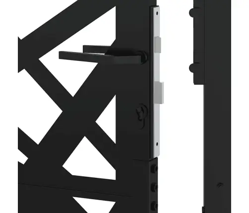 Aiavärav, Must, 100 X 125 cm Terasest, Valgusdisain