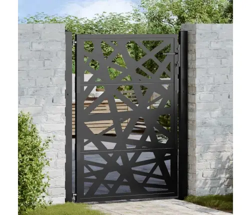 Aiavärav, Must, 100 X 125 cm Terasest, Valgusdisain