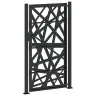 Dārza Vārti Melni 105X180 Cm Tērauda Gaismas Dizains Vidaxl
