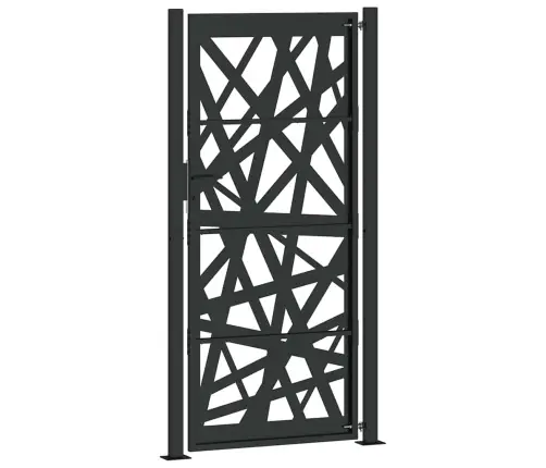 Aiavärav, Must, 100 X 200 cm Terasest, Valgusdisain