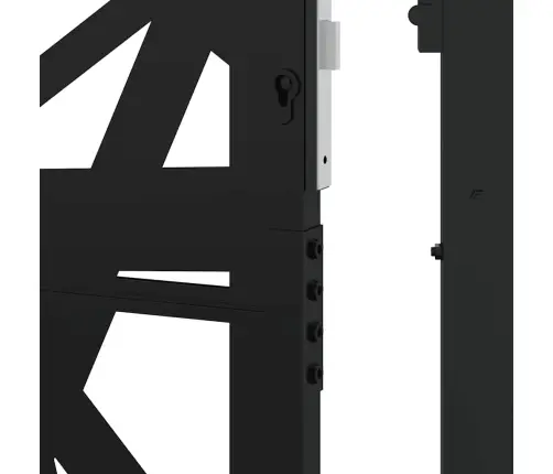 Aiavärav, Must, 100 X 200 cm Terasest, Valgusdisain