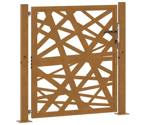 Aiavärav 100 X 100 Cm Ilmastikukindlast Terasest, Valgusdisain