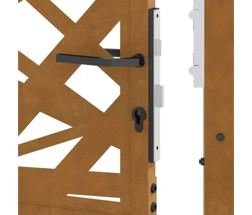 Aiavärav 100 X 100 Cm Ilmastikukindlast Terasest, Valgusdisain