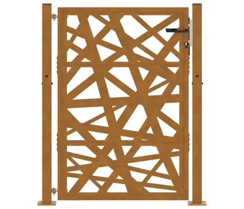 Aiavärav 105 X 130 Cm Ilmastikukindlast Terasest, Valgusdisain