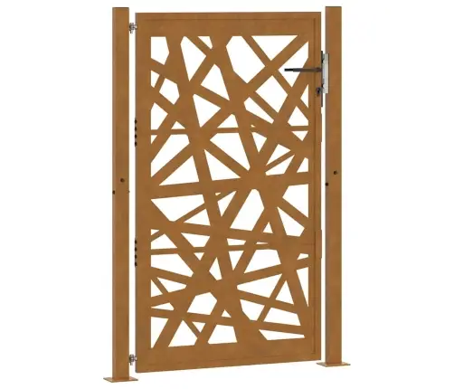 Dārza Vārti 105X155 Cm Laikapstākļu Tērauda Gaismas Dizains Vidaxl