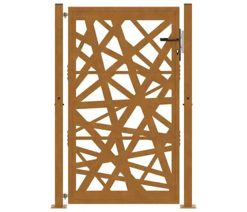 Dārza Vārti 105X155 Cm Laikapstākļu Tērauda Gaismas Dizains Vidaxl