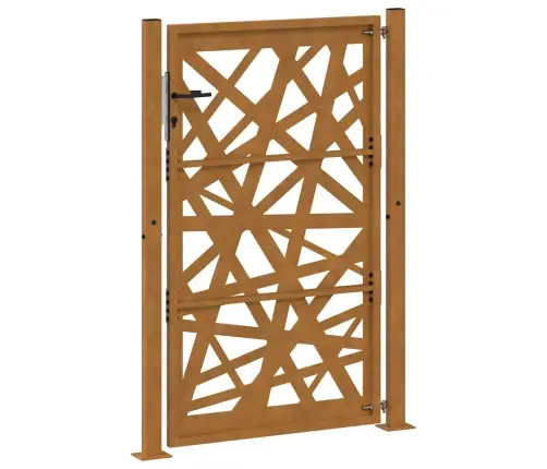 Dārza Vārti 105X155 Cm Laikapstākļu Tērauda Gaismas Dizains Vidaxl