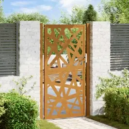 Sodo Vartai 105X180 Cm Atmosferos Poveikiui Atsparaus Plieno