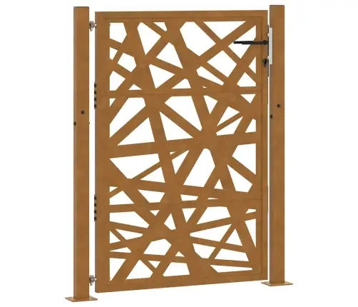 Dārza Vārti Laikapstākļiem Izturīgs Tērauda Lapu Dizains Vidaxl