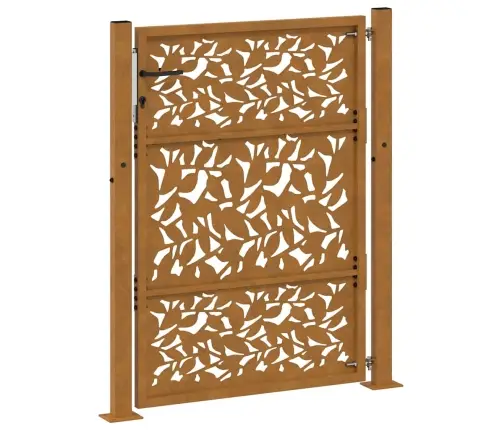 Dārza Vārti Laikapstākļiem Izturīgs Tērauda Lapu Dizains Vidaxl