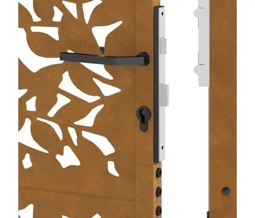 Dārza Vārti Laikapstākļiem Izturīgs Tērauda Lapu Dizains Vidaxl