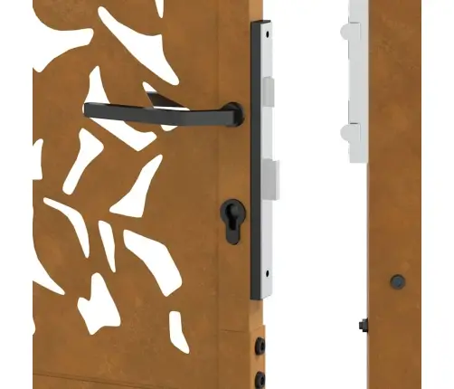 Sodo Vartai, 100X175 cm Atsparūs Oro Sąlygoms, Plieniniai, Lapo Raštas