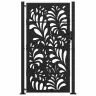 Aiavärav, Must, 100 X 175 cm Terasest, Lainelise Mustriga