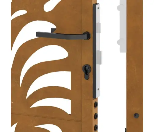 Dārza Vārti 105X130 Cm Laikapstākļu Tērauda Viļņu Dizains Vidaxl