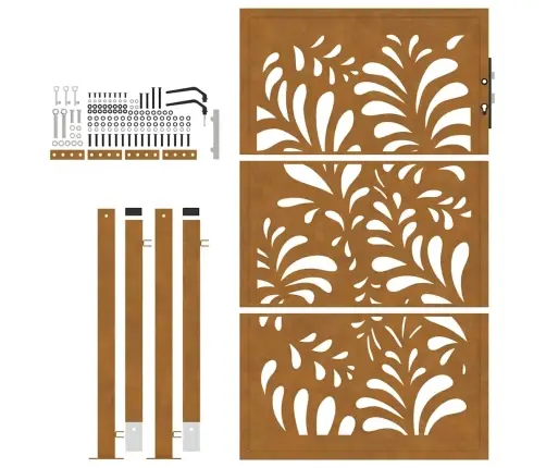 Sodo Vartai, 100X150 cm Atsparūs Oro Sąlygoms, Plienas, Banguotos Konstrukcijos