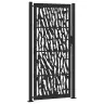 Aiavärav, Must, 100 X 200 cm Terasest, Mustriline