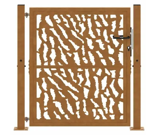 Aiavärav 100 X 100 Cm Ilmastikukindlast Terasest, Mustriline