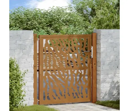 Aiavärav 100 X 100 Cm Ilmastikukindlast Terasest, Mustriline