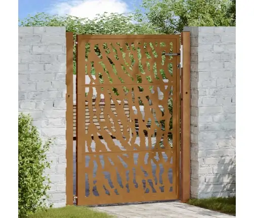 Sodo Vartai, 105X130 cm Atsparūs Oro Sąlygoms, Plienas, Su Raižiniais