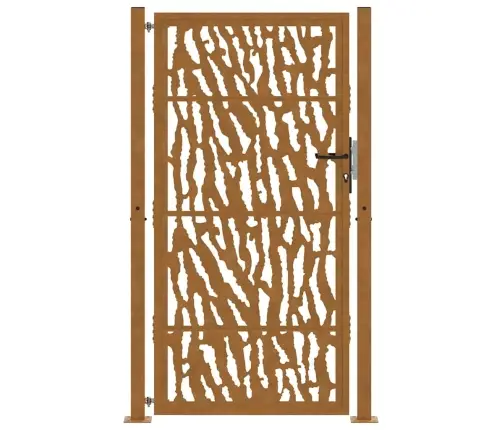 Dārza Vārti 105X180 Cm Laikapstākļu Tērauda Pēdas Dizains Vidaxl