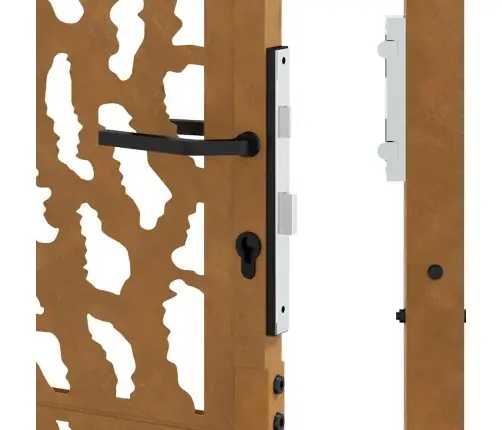 Dārza Vārti 105X180 Cm Laikapstākļu Tērauda Pēdas Dizains Vidaxl