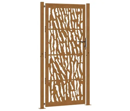 Sodo Vartai, 100X200 cm Atsparūs Oro Sąlygoms, Plienas, Su Atbrailomis