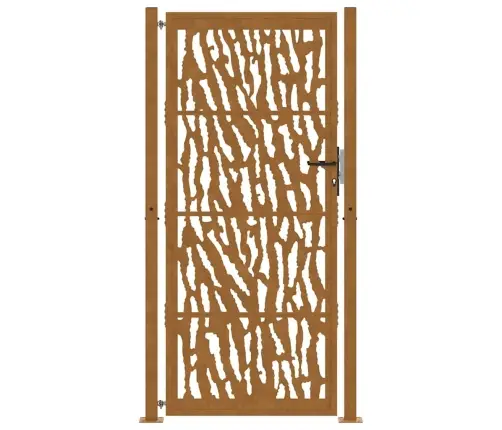 Sodo Vartai, 100X200 cm Atsparūs Oro Sąlygoms, Plienas, Su Atbrailomis