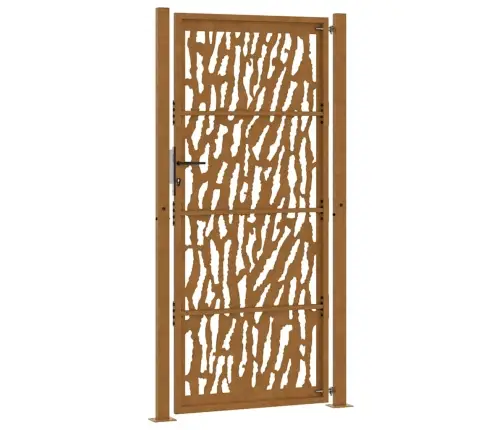 Sodo Vartai, 100X200 cm Atsparūs Oro Sąlygoms, Plienas, Su Atbrailomis