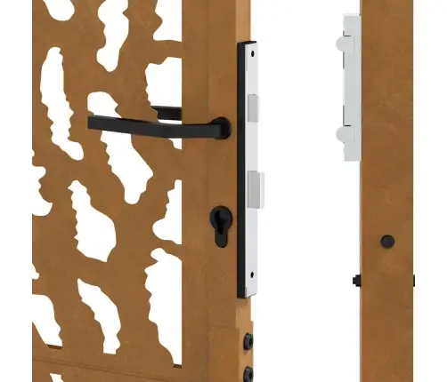 Sodo Vartai, 100X200 cm Atsparūs Oro Sąlygoms, Plienas, Su Atbrailomis