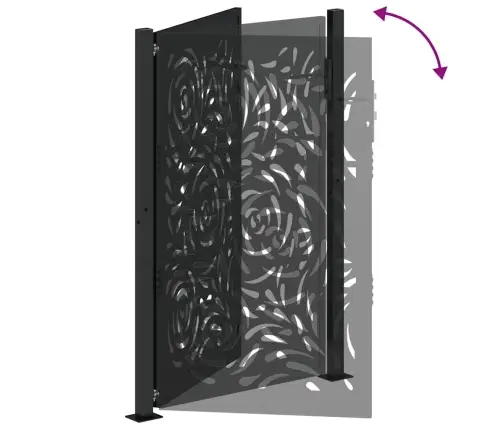 Aiavärav, Must, 100 X 150 cm Terasest, Leegidisain